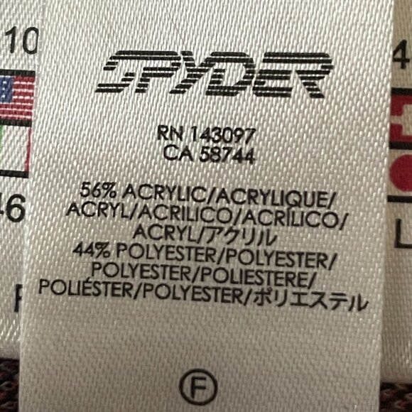 Spyder women's sz 10 full zip collared sweatshirt - Picture 6 of 7